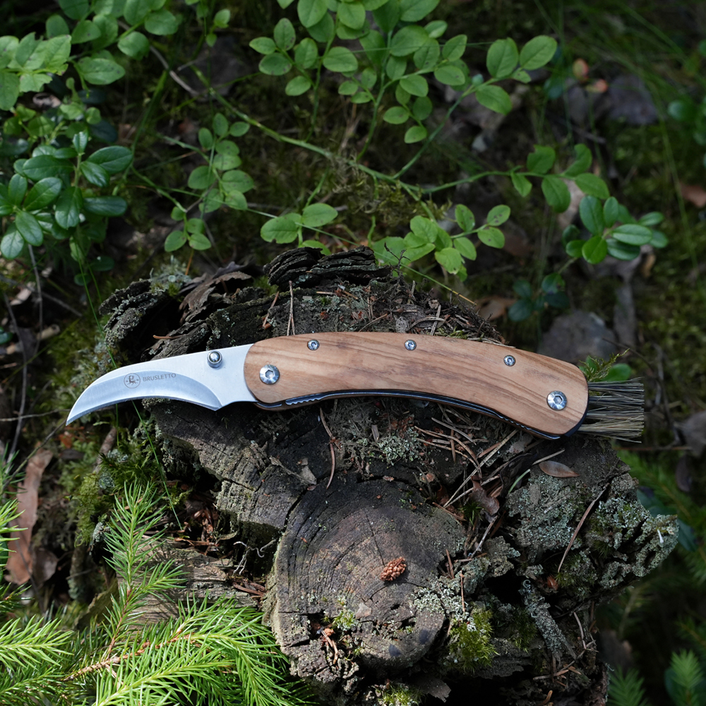 Brusletto Vedalen soppkniv oliventre/børstet