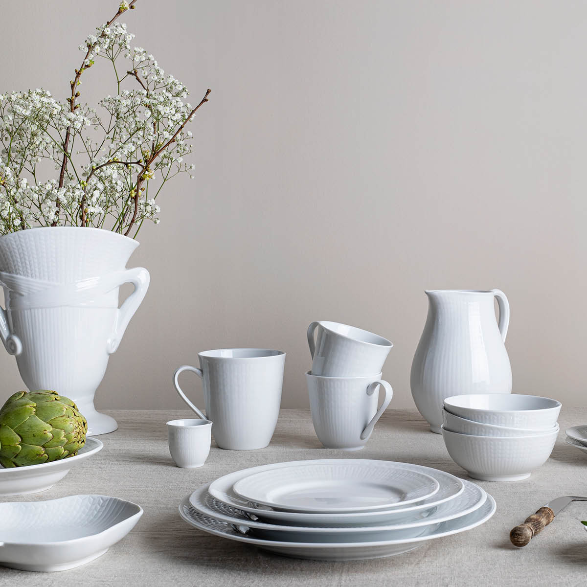 Rörstrand Swedish Grace Aloituspakkaus 8 osaa Lumi