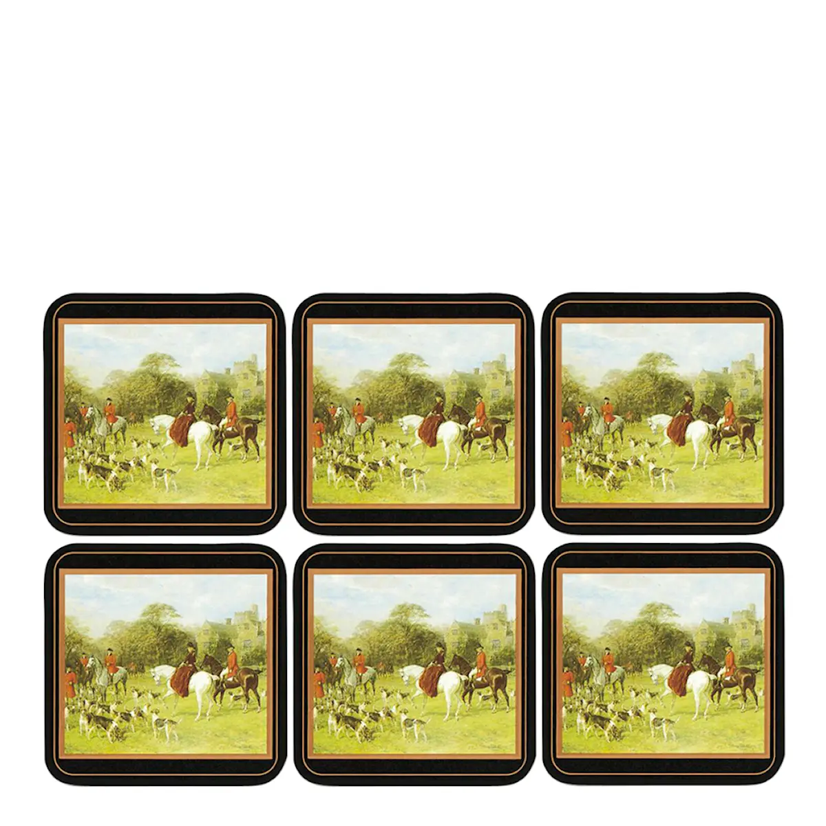 Pimpernel Tally Ho Glasunderlägg 6-pack