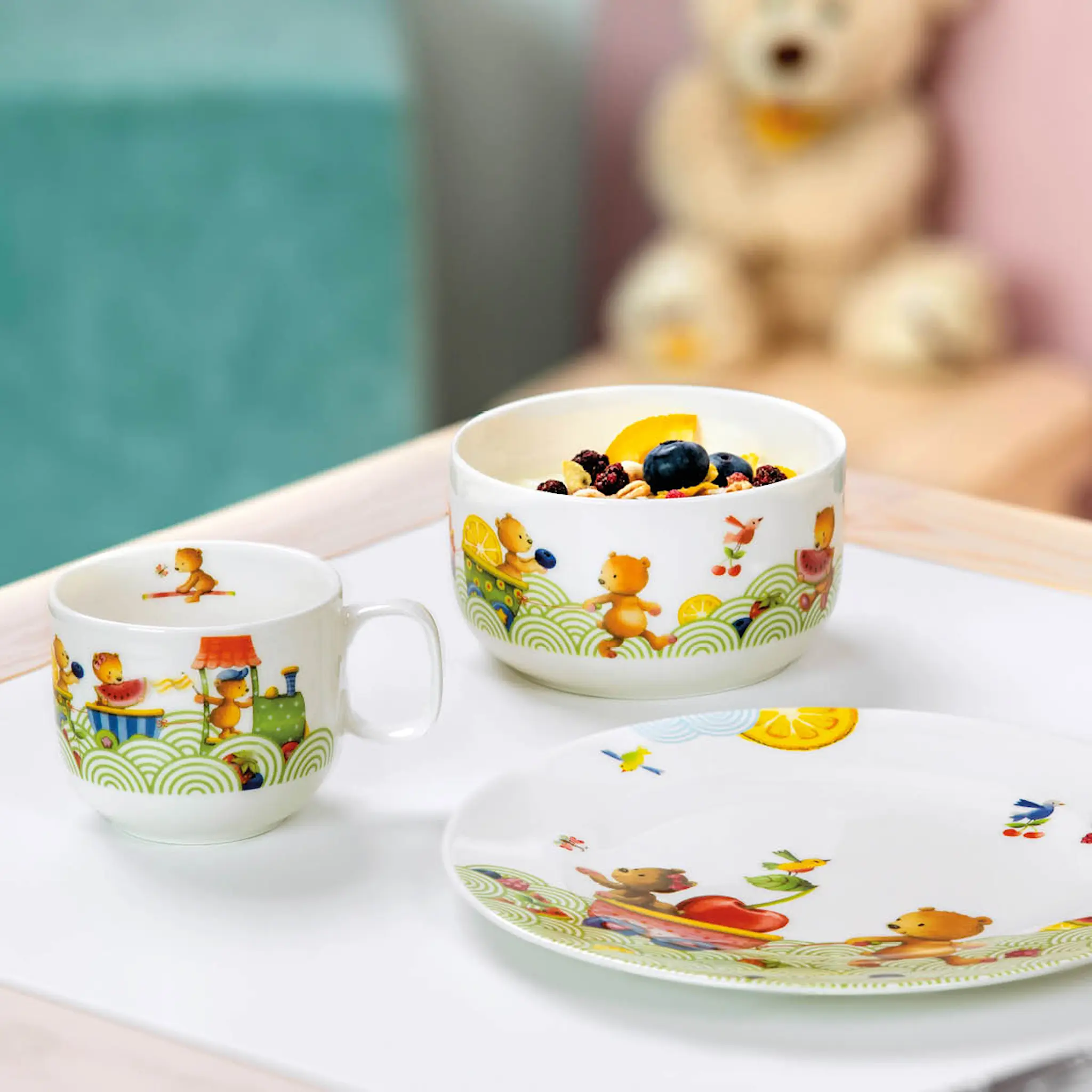 Villeroy & Boch Happy as a Bear Lasten astiasto 3 osaa