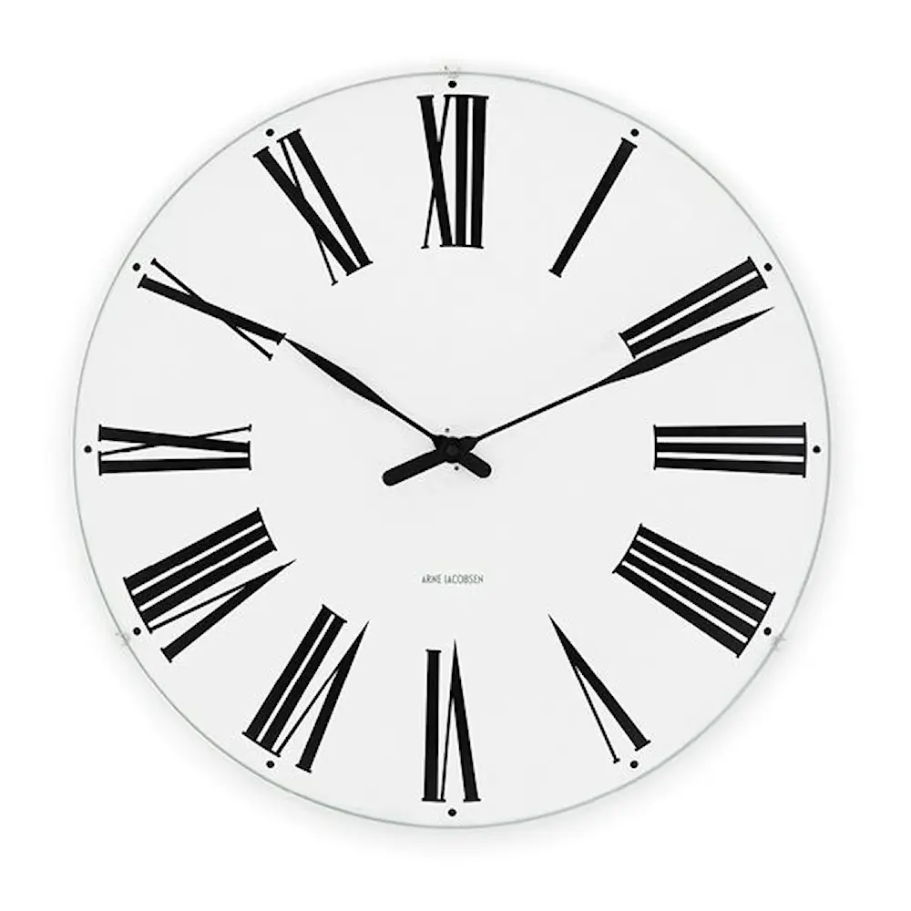 Roman Seinäkello 21 cm Valkoinen