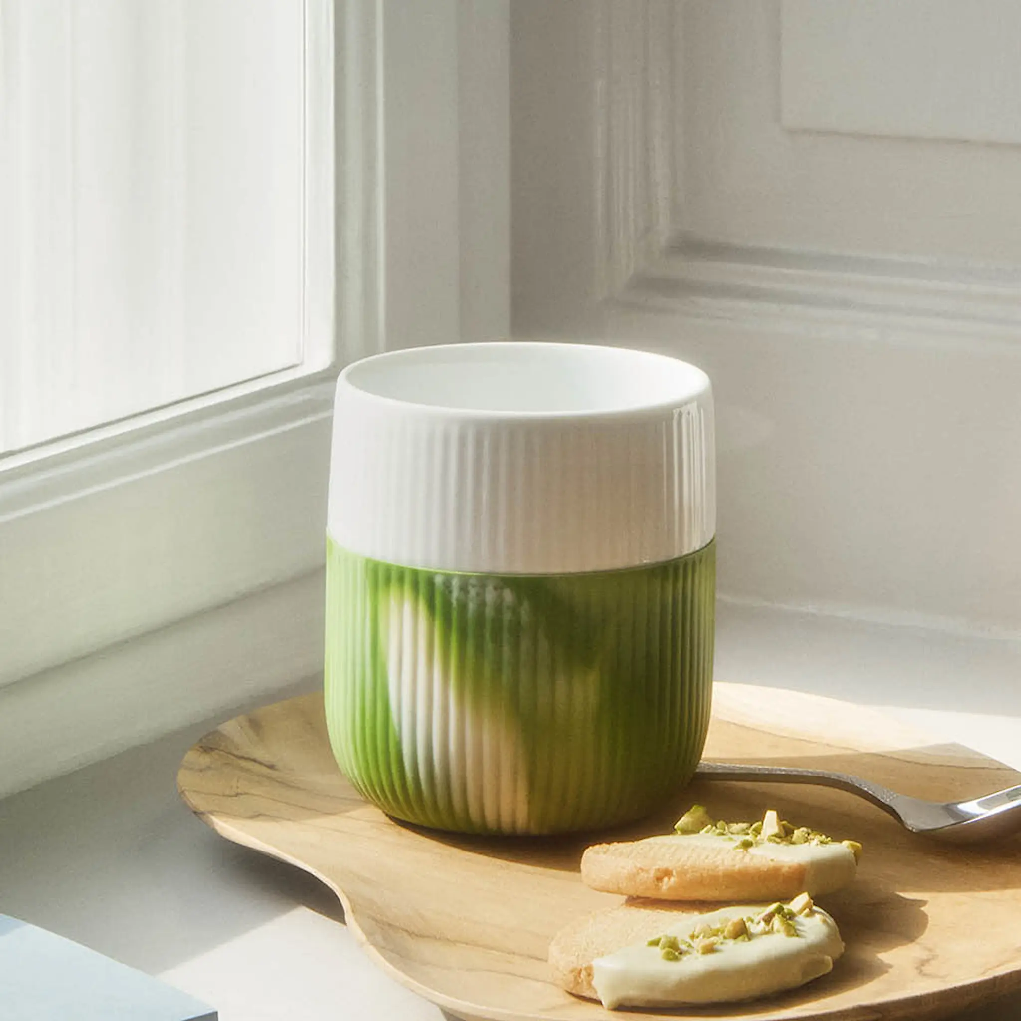 Royal Copenhagen Fluted Contrast Marble mugg 35 cl gräs