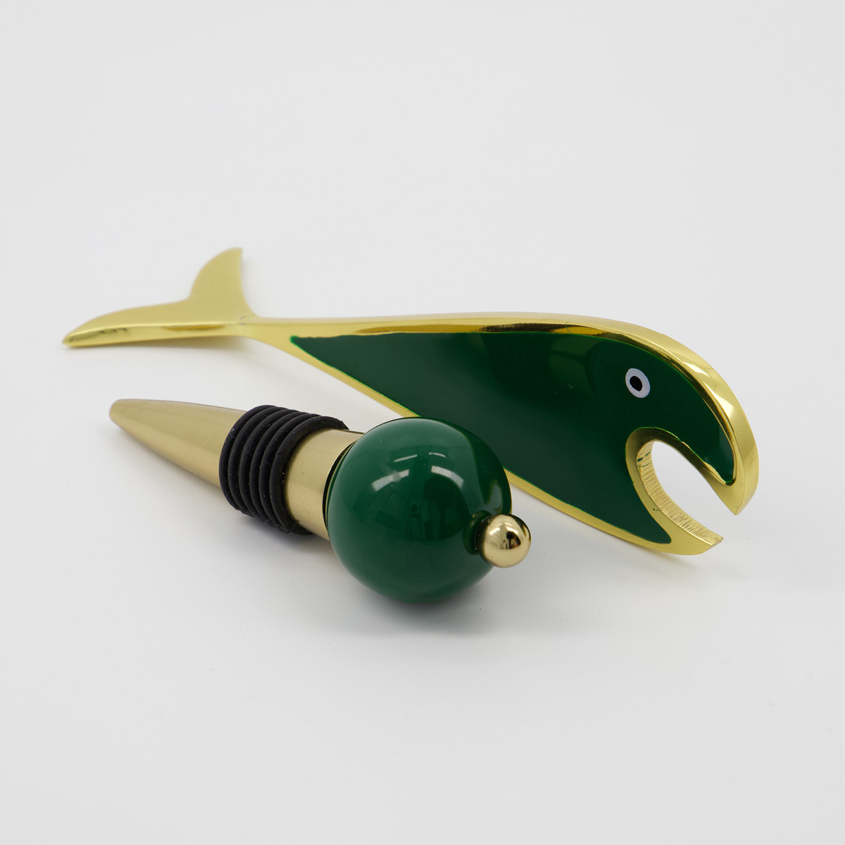 House Doctor Open bar tilbehør 2 stk gylden/grønn