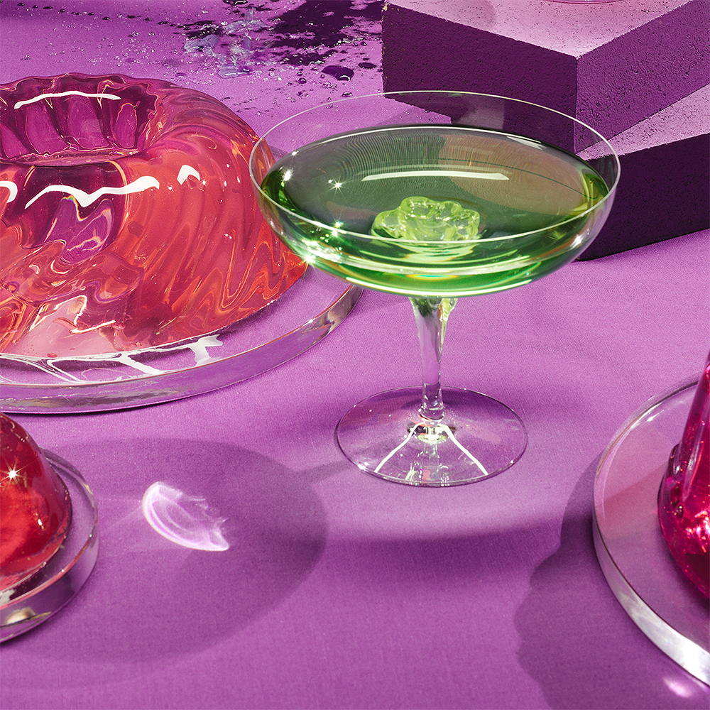 Kosta Boda Sugar Dandy Samppanjalasi 32 cl Vihreä