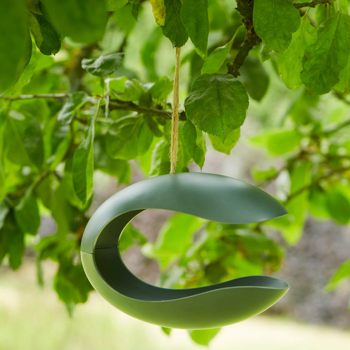 Point Virgule Fågelmatare 25 cm smaragdgrön