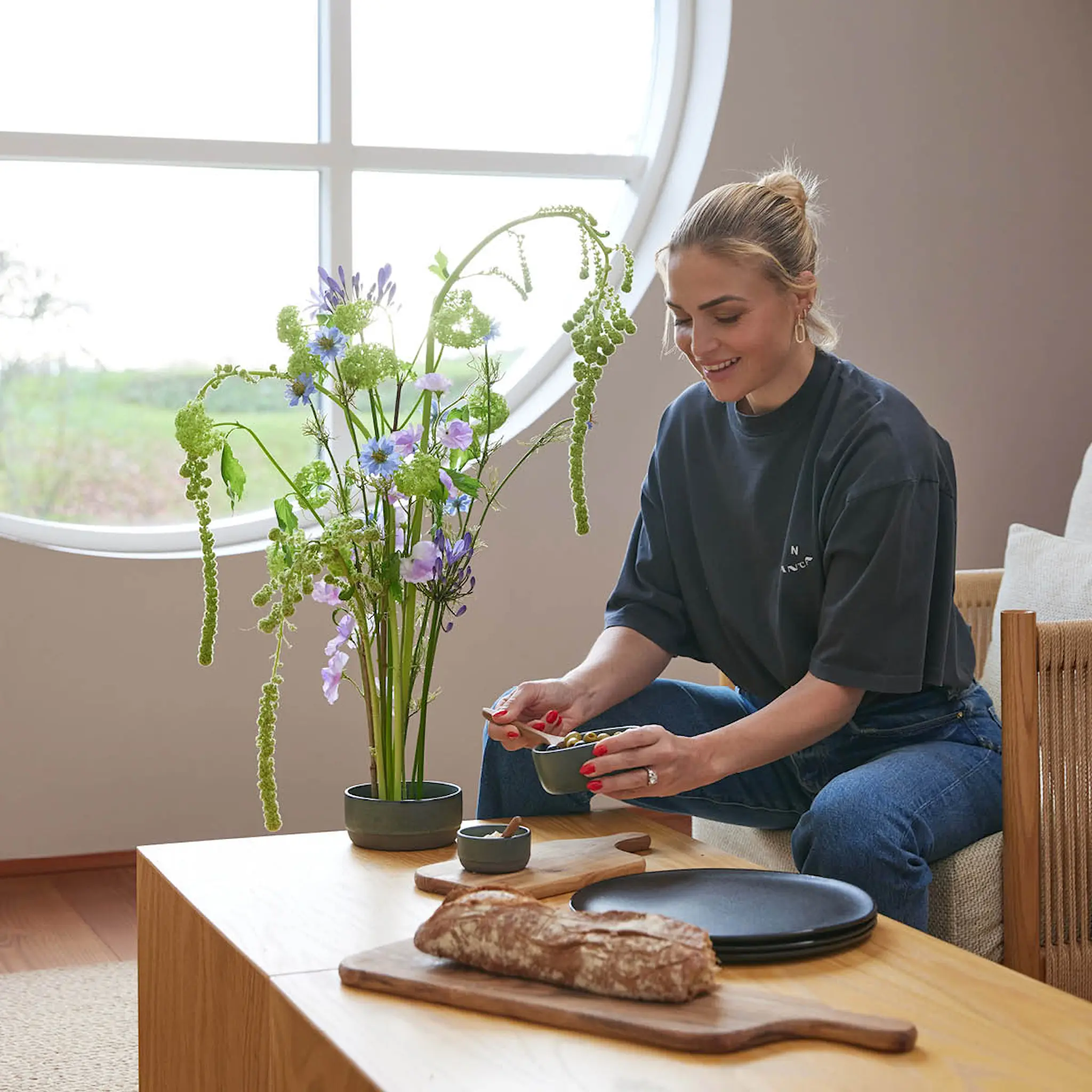 Aida Raw Titanium Black fat 34 cm