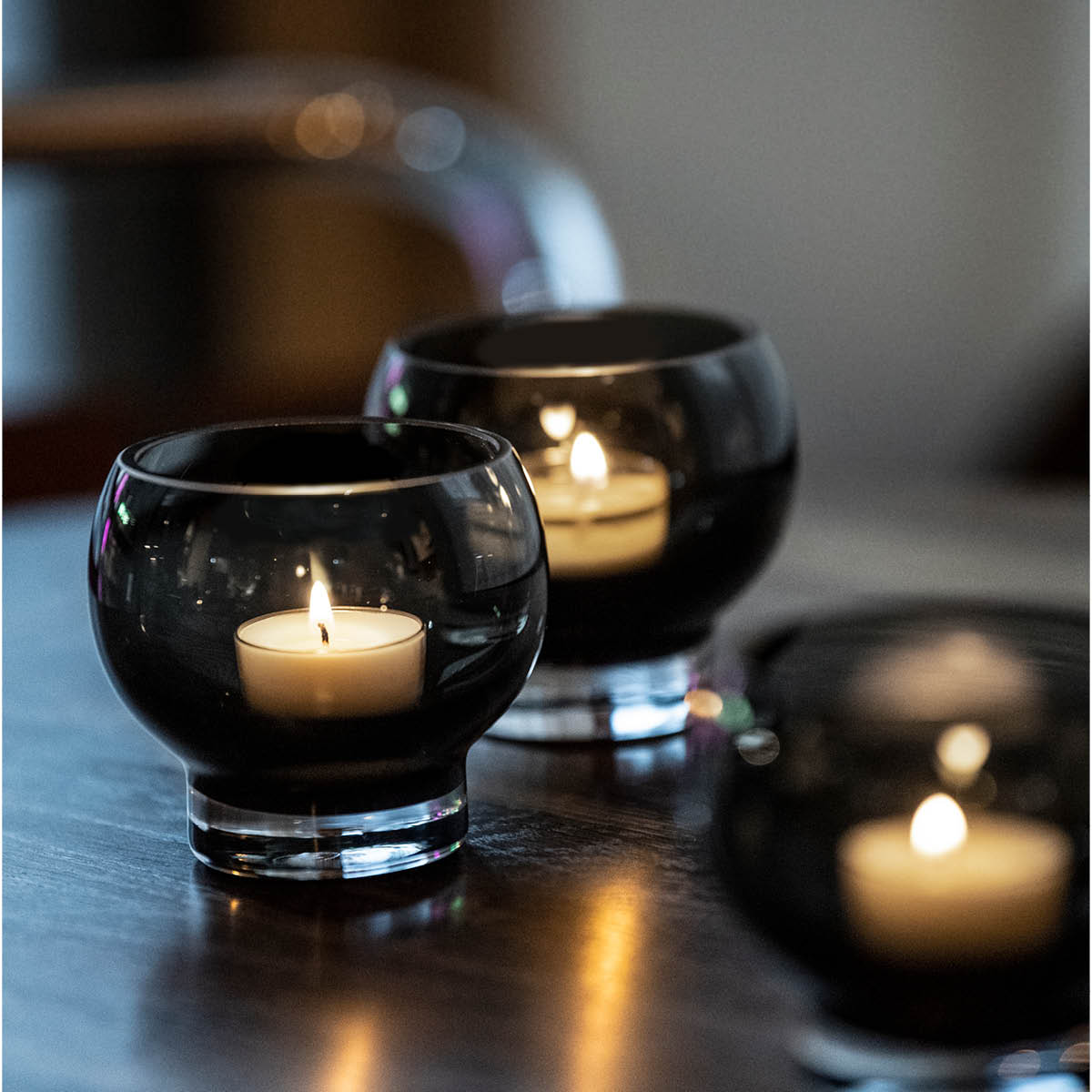 Magnor Galaxie lykt/vase 8,5 cm grå