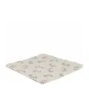 Adine tygservett med broderi 45x45 natur/grön