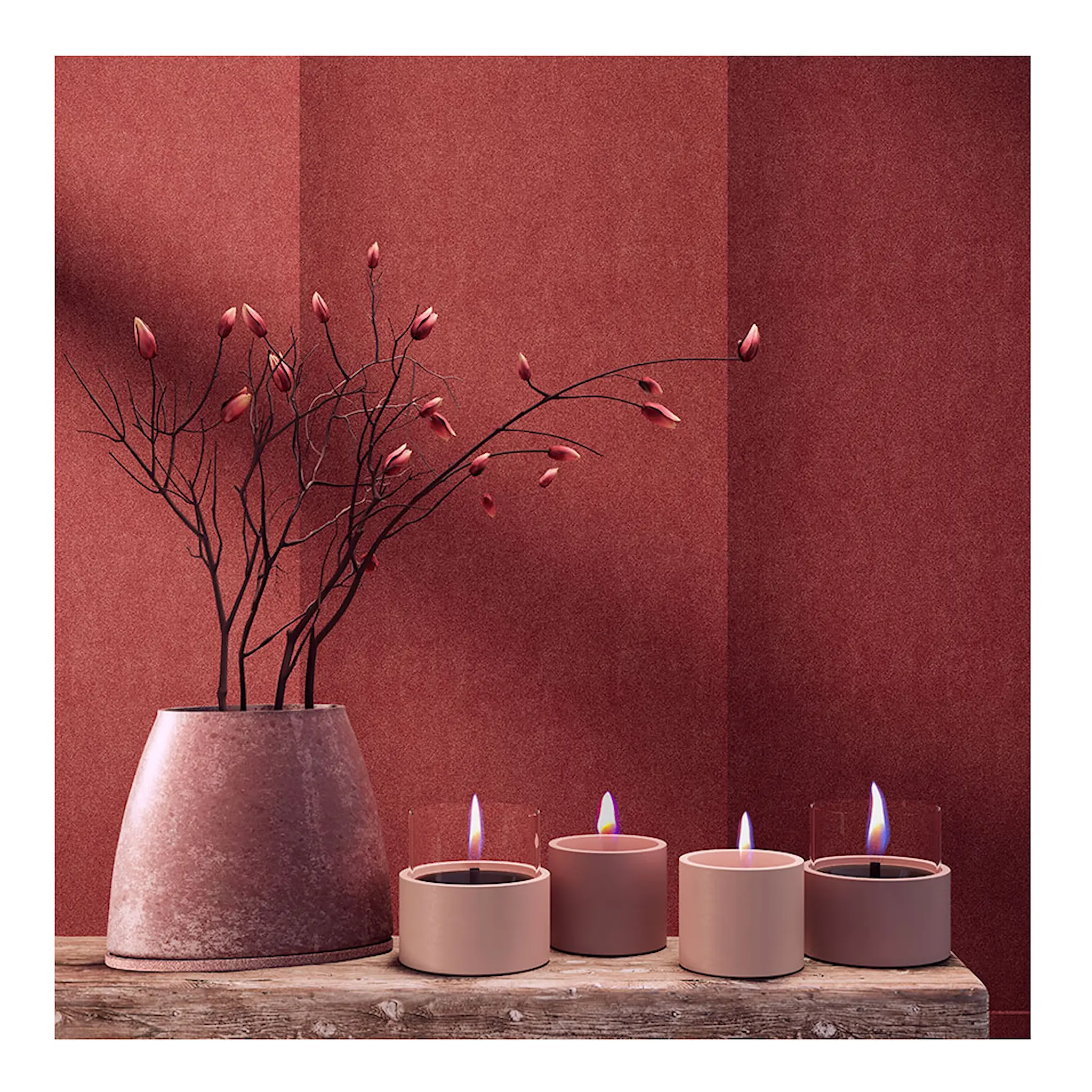 Tenderflame Breeze Lykta 2-pack Persika