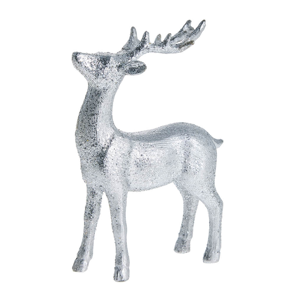 Lene Bjerre Sissia deer dekoration 13 cm rådjur silver