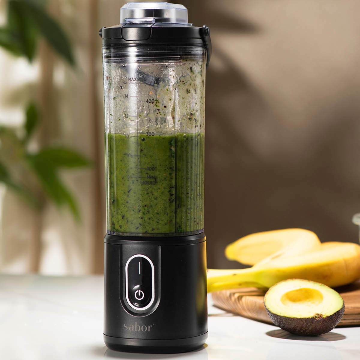 Sabor Select trådløs blender 0,4L svart/klar