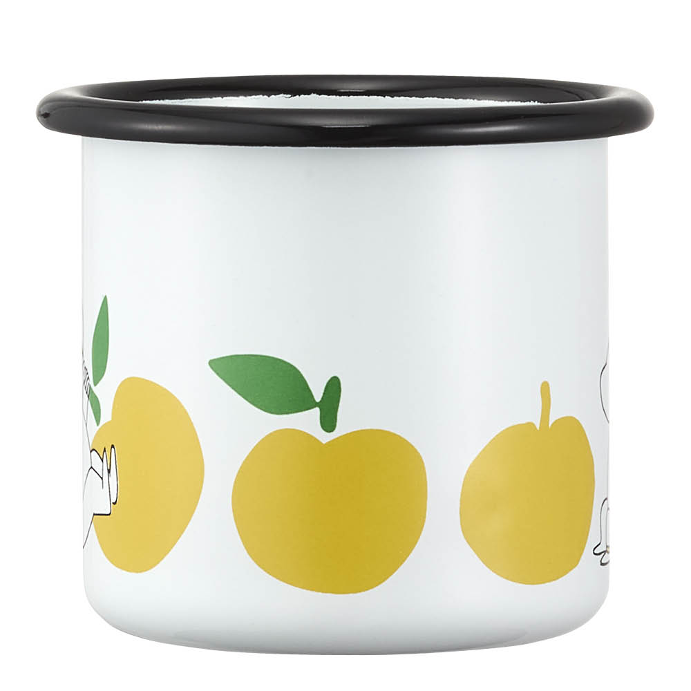 Muurla Mumin emaljmugg 25 cl Snorkfröken Glada Äpplen gul