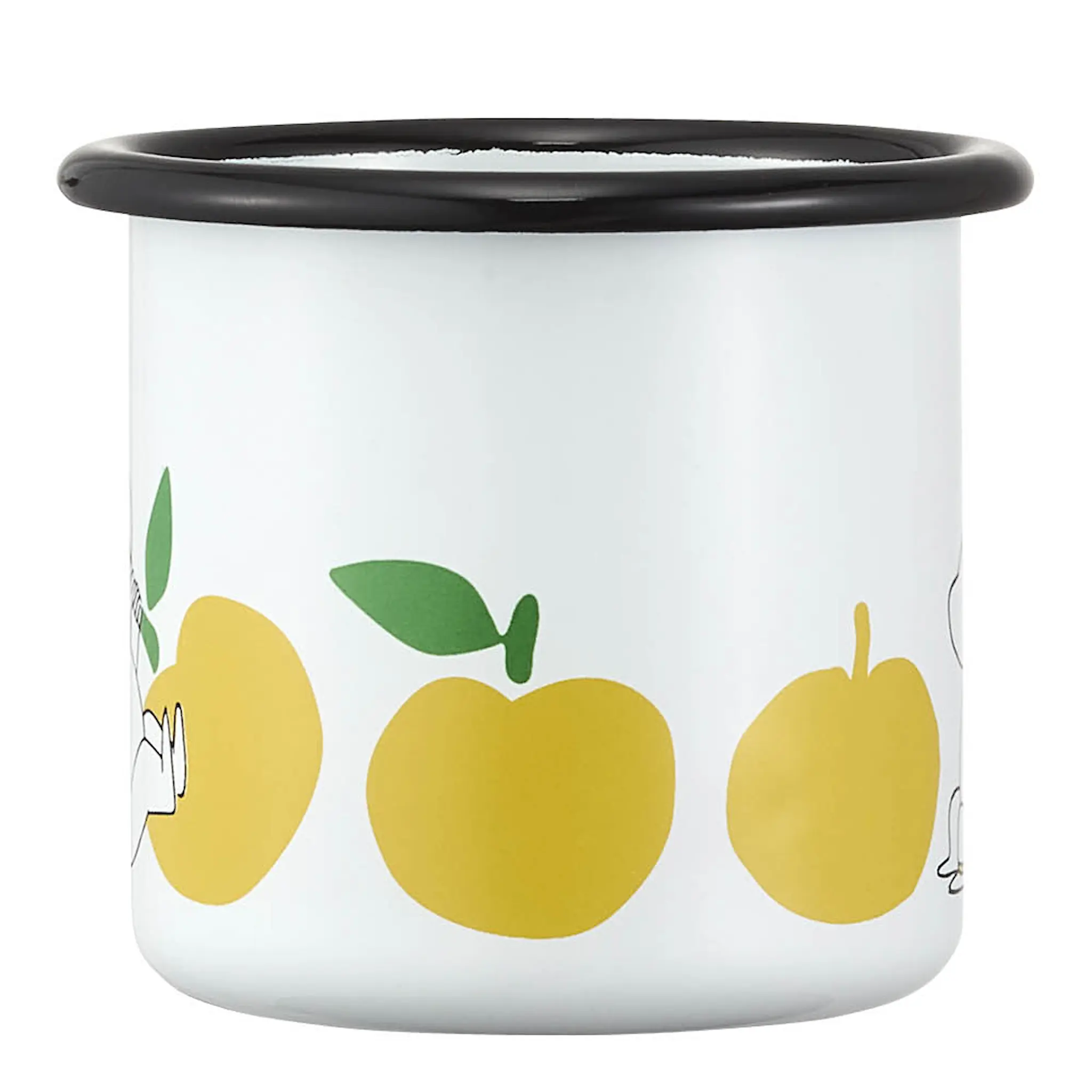 Muurla Mumin emaljmugg 25 cl Snorkfröken Glada Äpplen gul