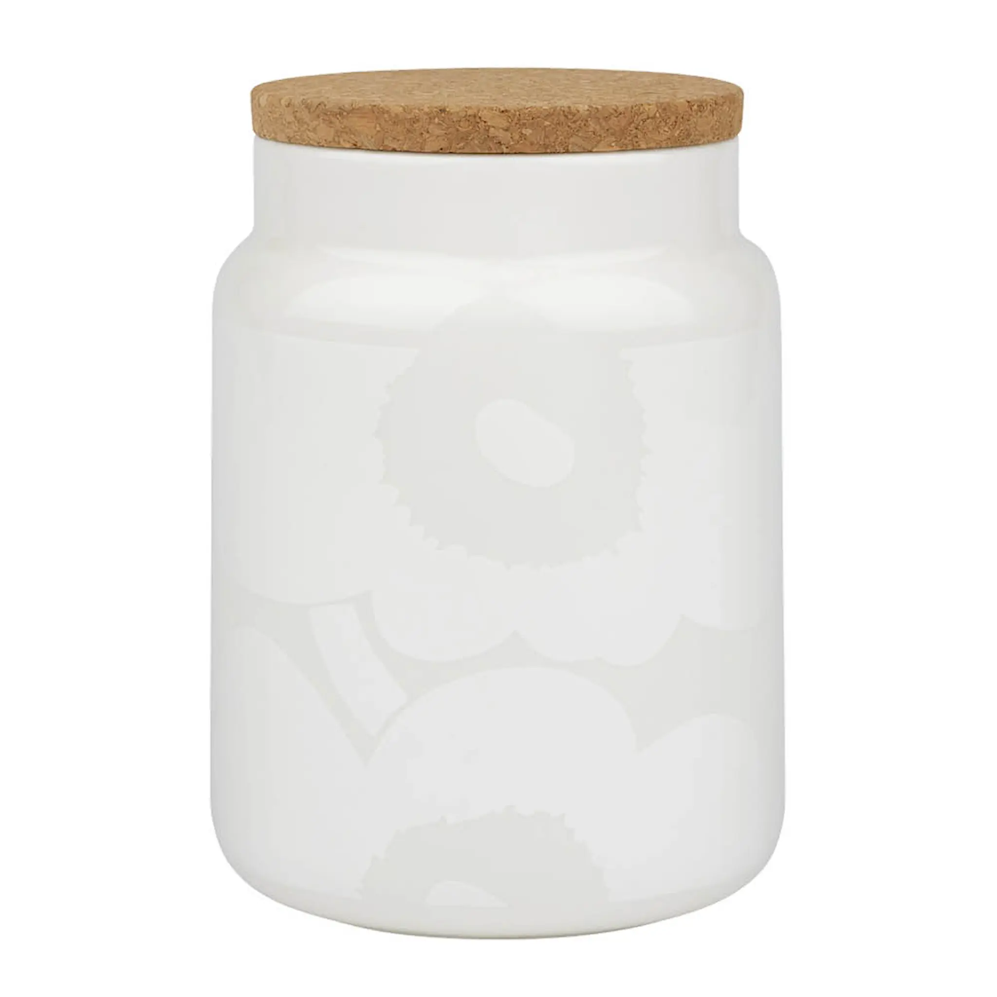 Marimekko Oiva Unikko beholder 1,2 L hvit