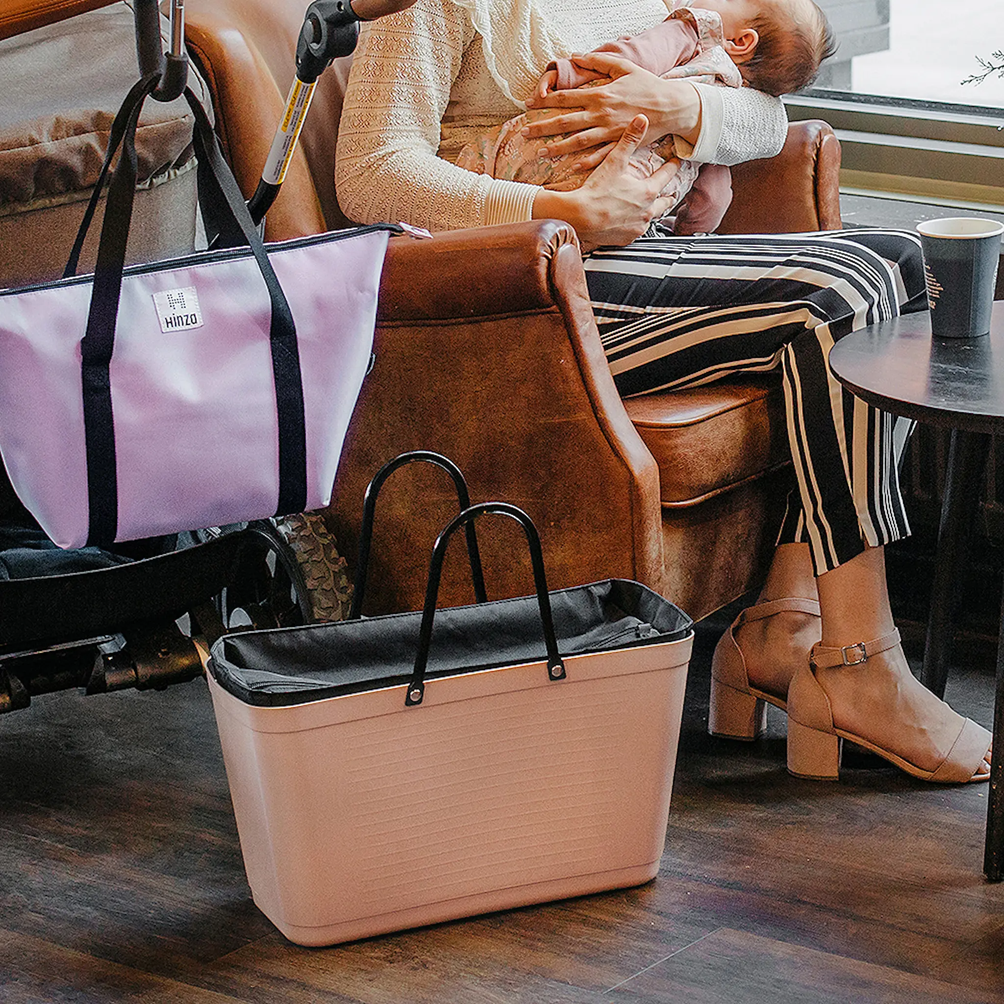 Hinza Sisälaukku Iso Musta