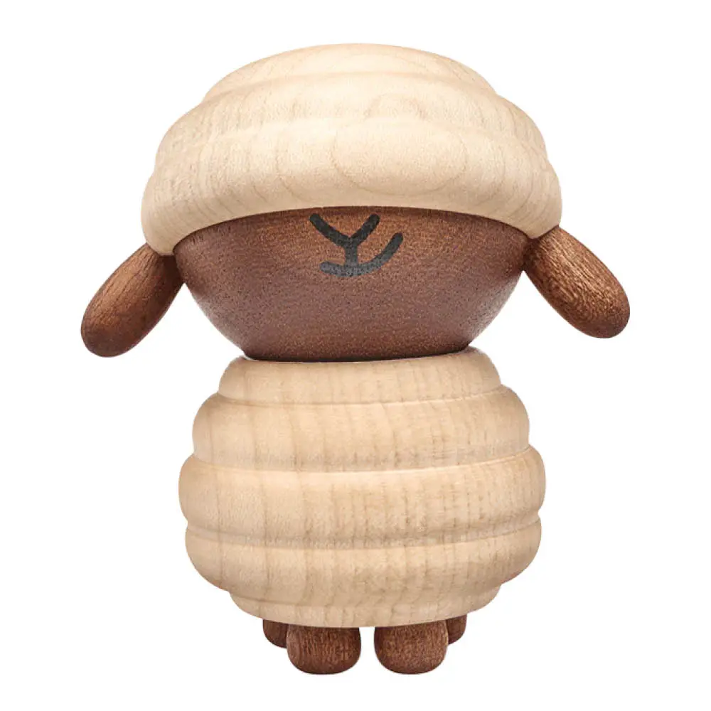 Puufiguuri Lammas Ulla 8 cm Vaahtera/Sapele