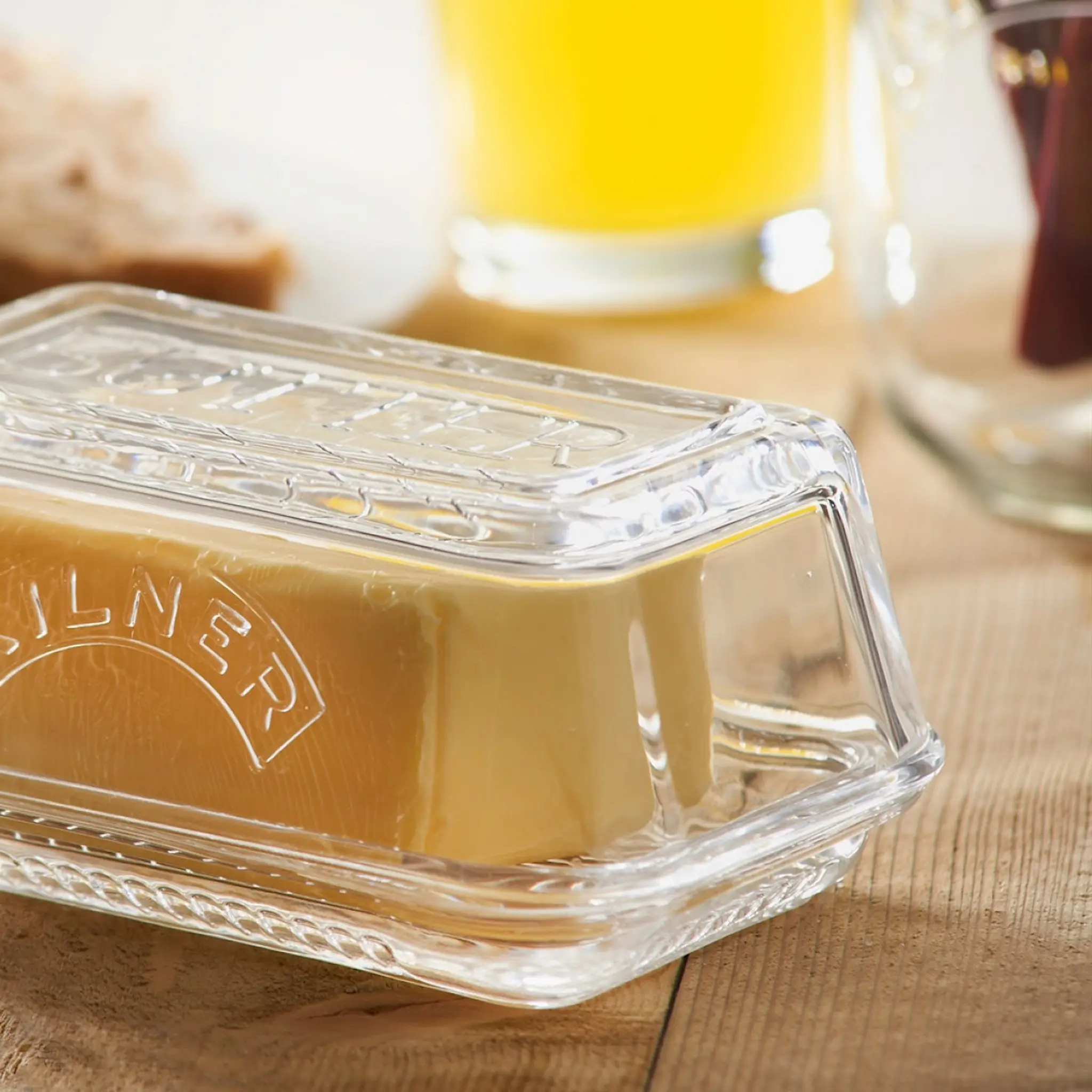 Kilner Smøreske i glass for 250g smør