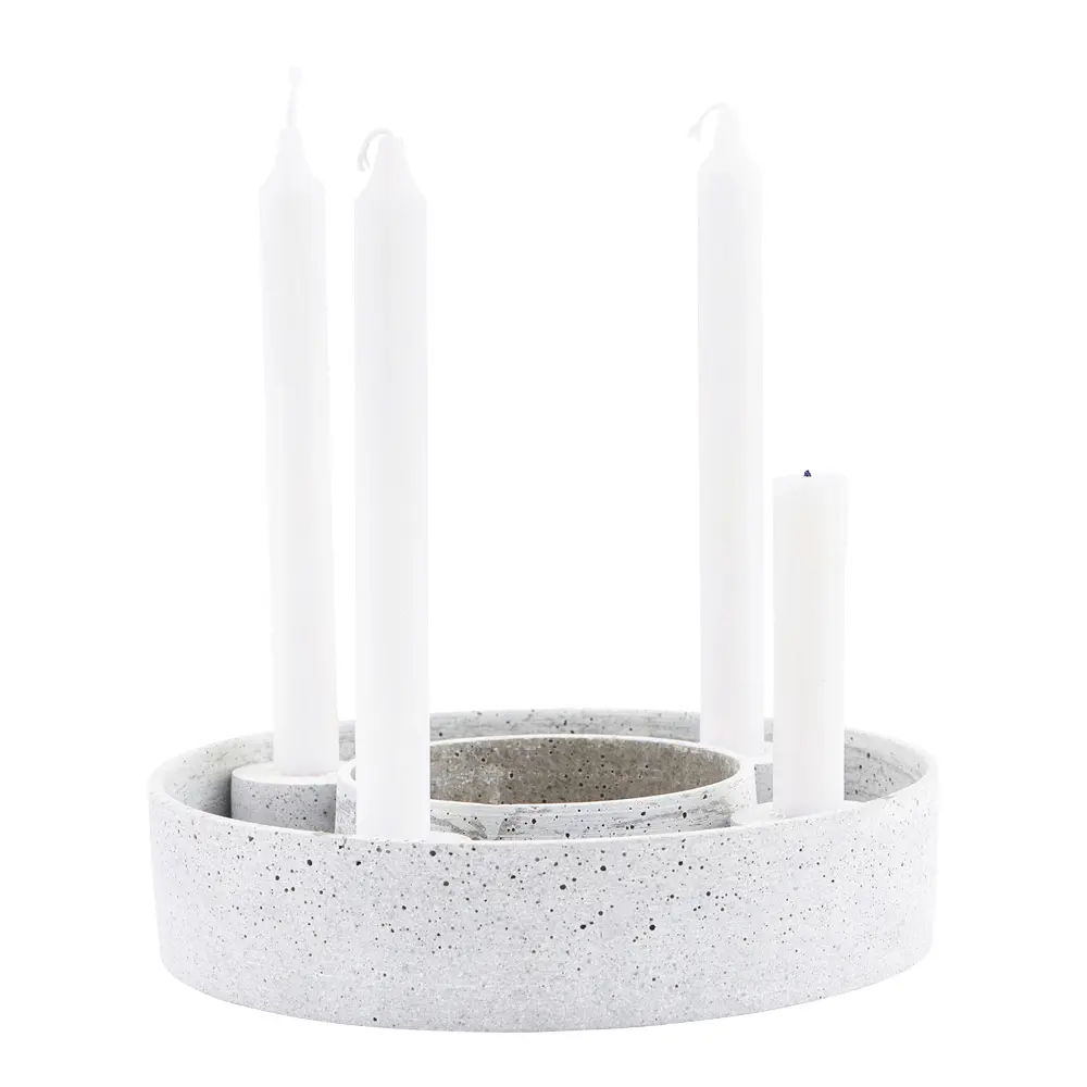 The Ring Kynttilänjalka 26 cm Vaaleanharmaa