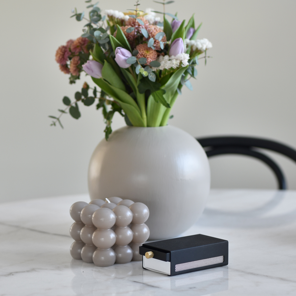 SOLSTICKAN Three Stars Tulitikkukotelo iso Musta