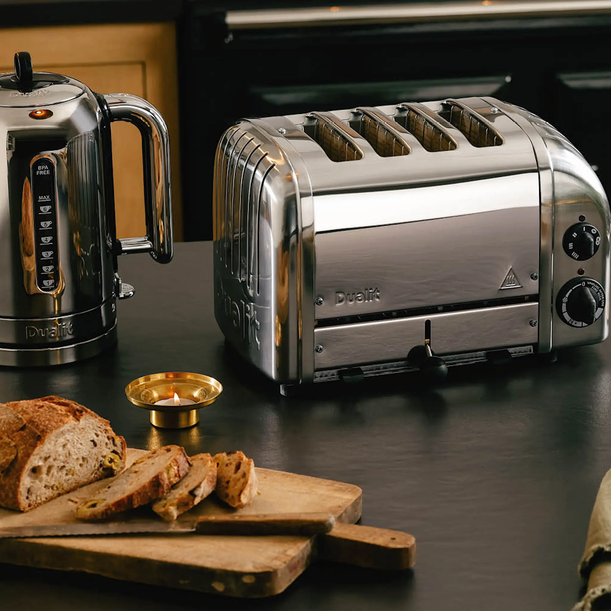 Dualit Classic Brödrost 4 skivor Rostfri