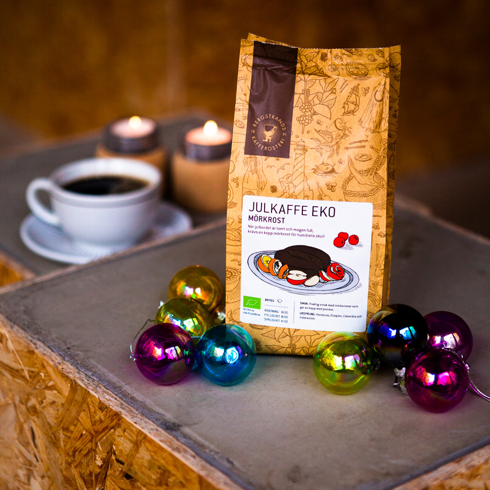 Bergstrands Kafferosteri Julkaffe Mörkrost EKO bryggkaffe 250 g
