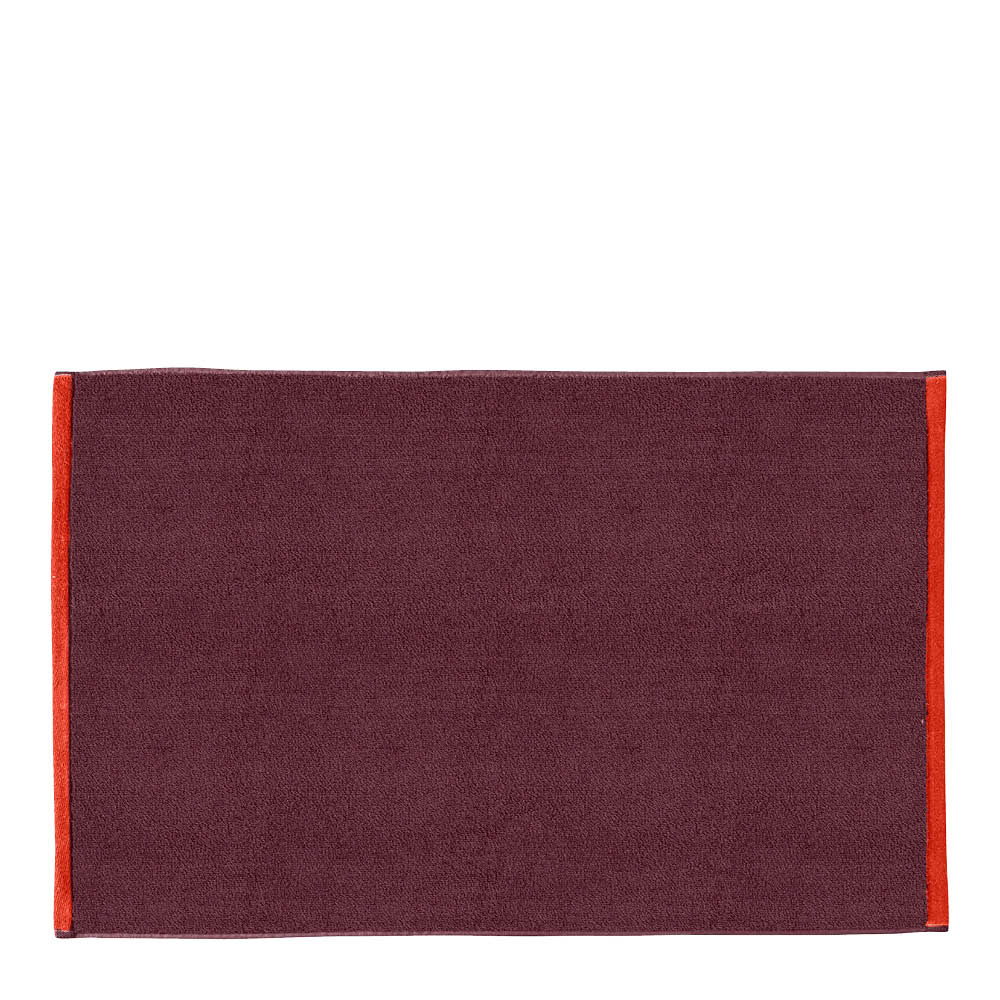 Mette Ditmer Soft badrumsmatta 80x50 cm vinröd/sand