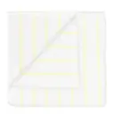 Arto handduk 100x50 cm vit/gul smalrandig