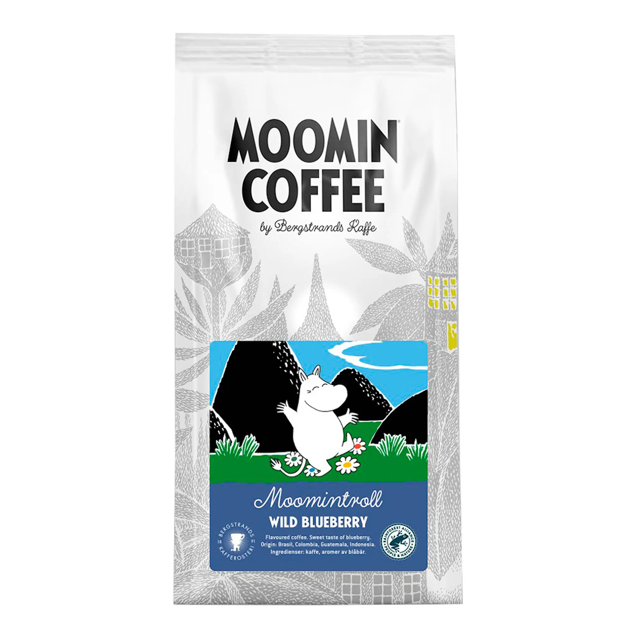 Bergstrands Kafferosteri Mumintrollet Kaffe Blåbär 250 g