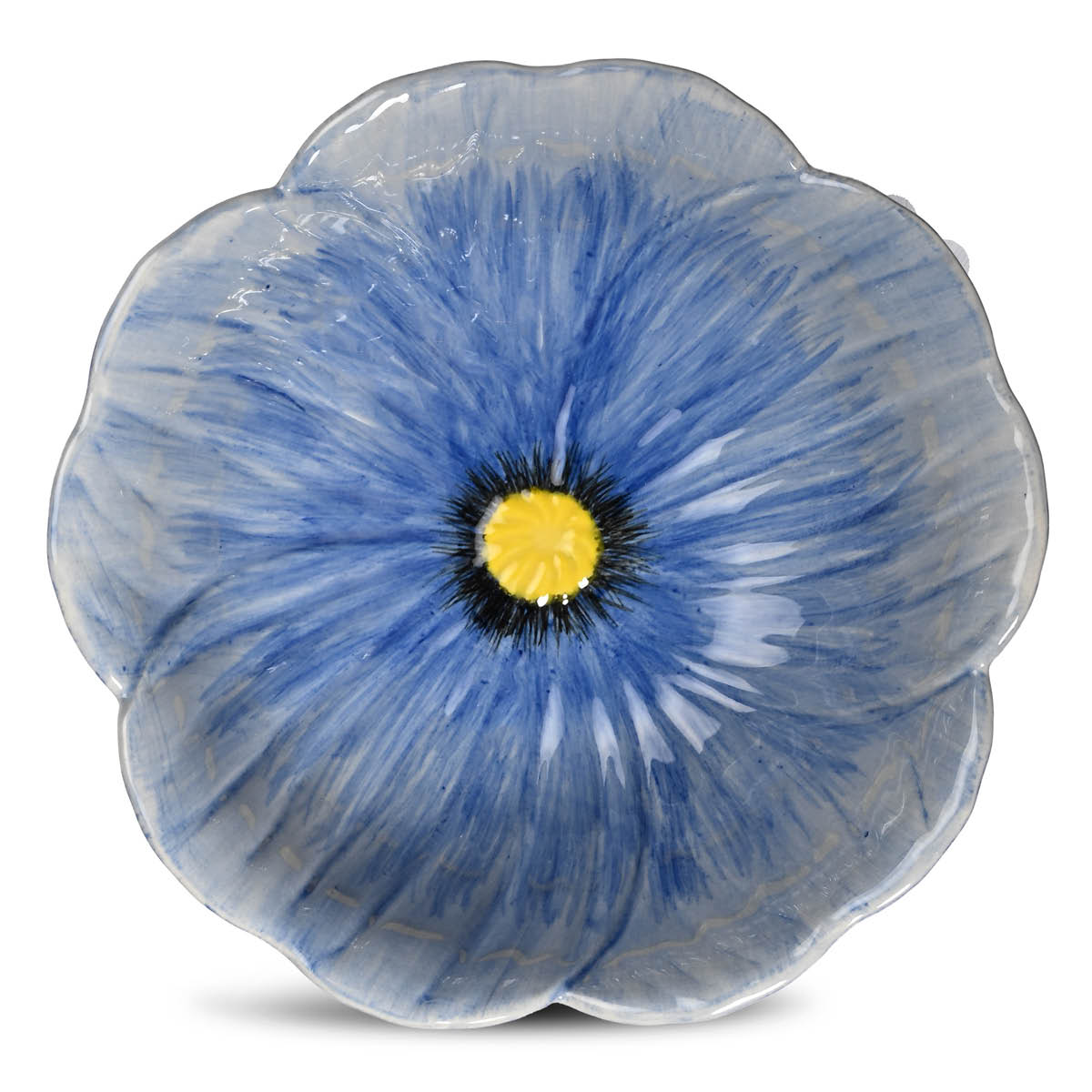 ByOn Poppy vallmo skål M 18x6,5 cm blå