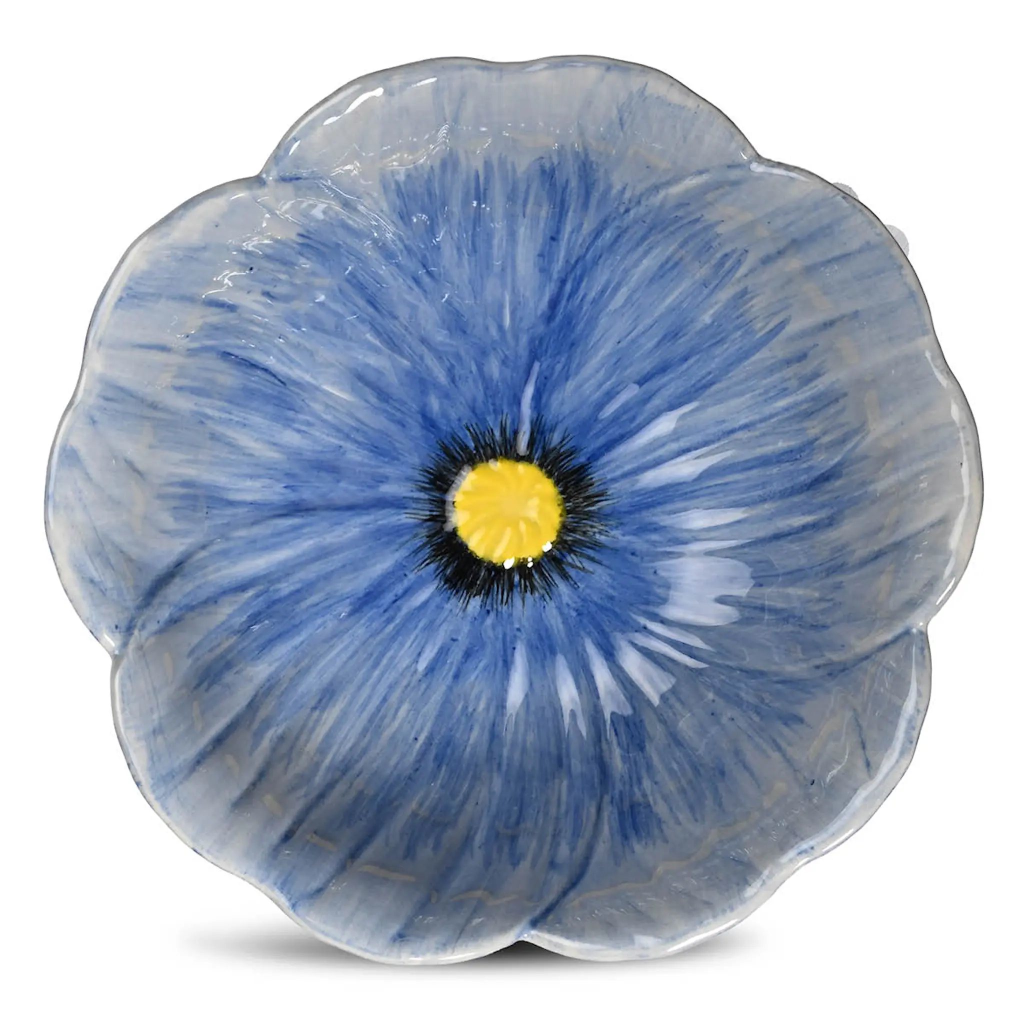 ByOn Poppy vallmo skål M 18x6,5 cm blå