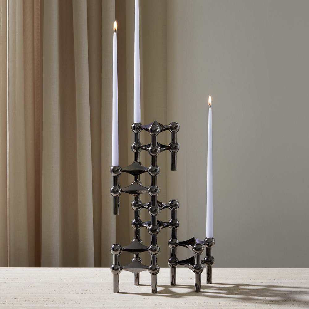 Stoff Nagel Stoff Nagel ljusstake 1-pack Svart krom