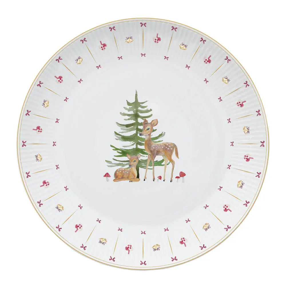 Occasions Cozy Christmas middagstallerken 27 cm hvit