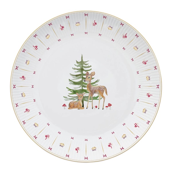 Occasions Cozy Christmas middagstallrik 27 cm vit