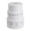 Kakburk 3 delar Christmas vit