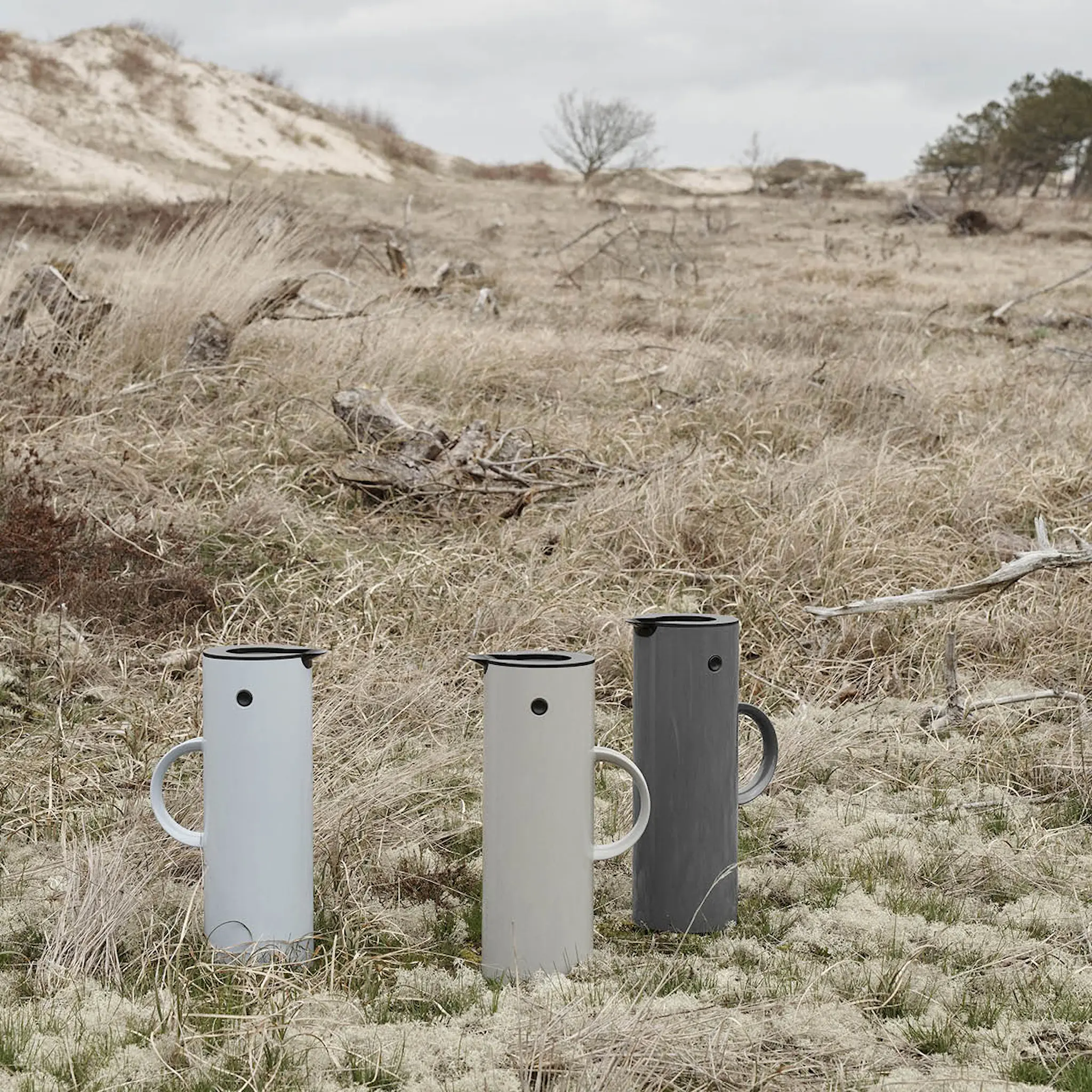 Stelton EM77 Termoskanna 1 L Mörkgrå