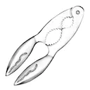 Tide skaldjursknäckare 16x5,5 cm krom