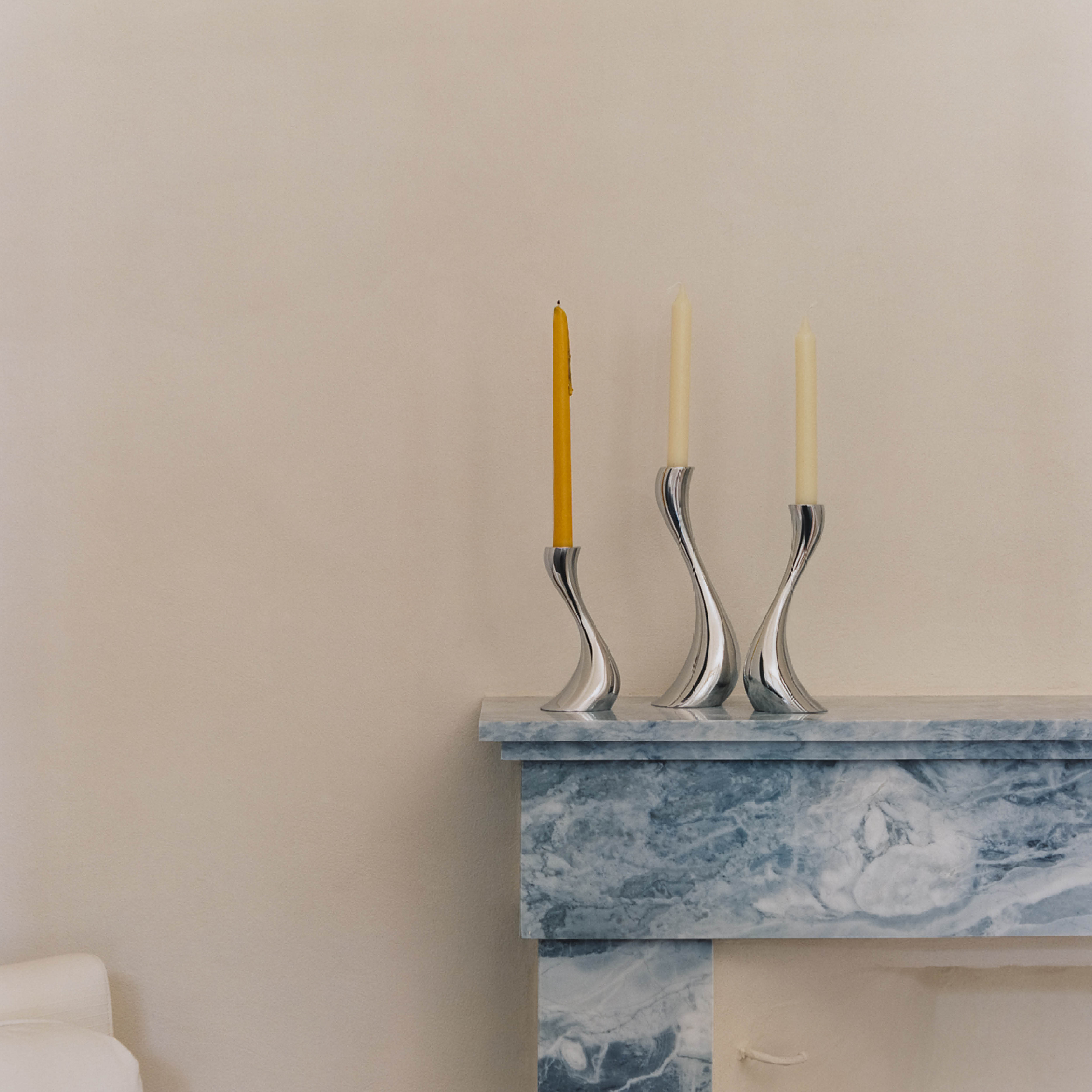 Georg Jensen Cobra Kynttilänjalka 3 kpl Ruostumaton