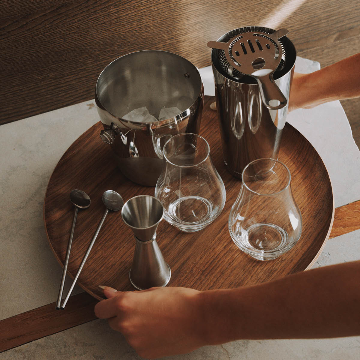 Stiernholm Drink Collection mätglas 3/6 cl borstad