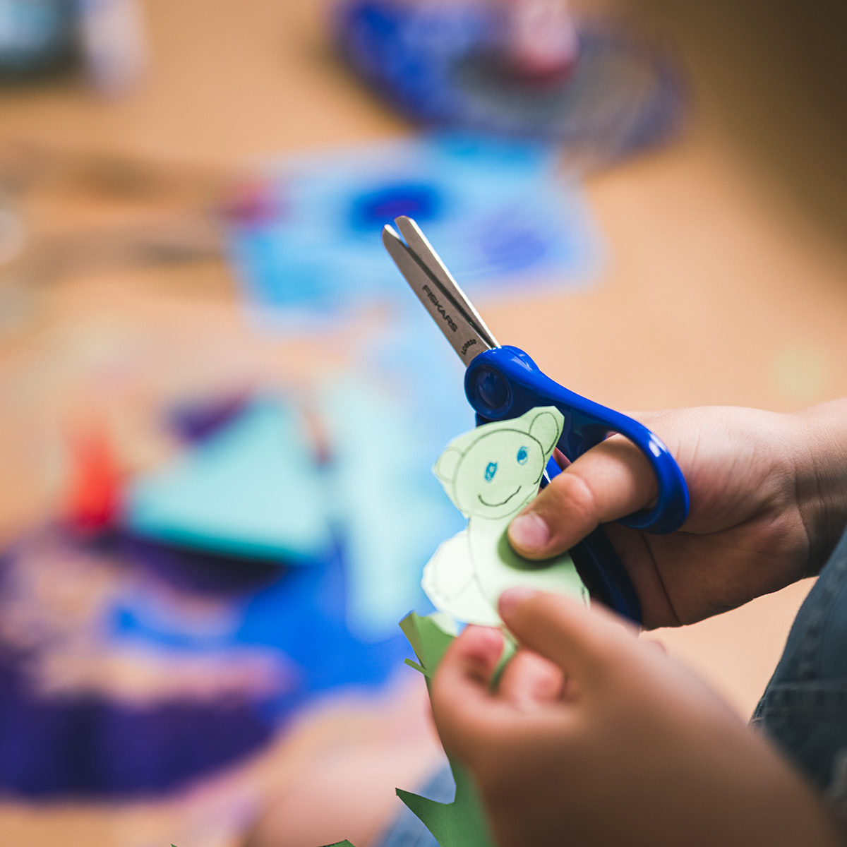 Fiskars Fiskars Kids sax 6+ år 13 cm blå