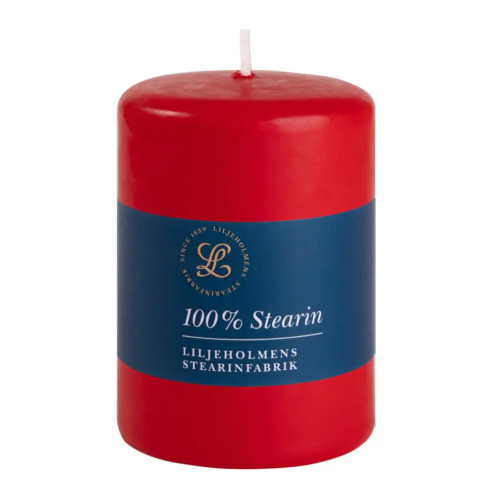 Pöytäkynttilä steariini 6,8x10 cm Punainen
