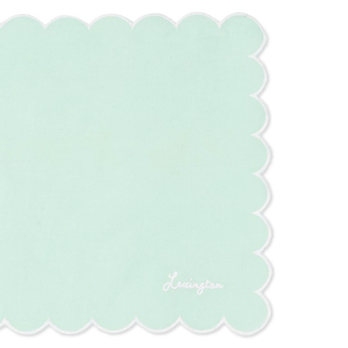 Lexington Bordstablett vaxad linne/bomull 35x45 cm grön