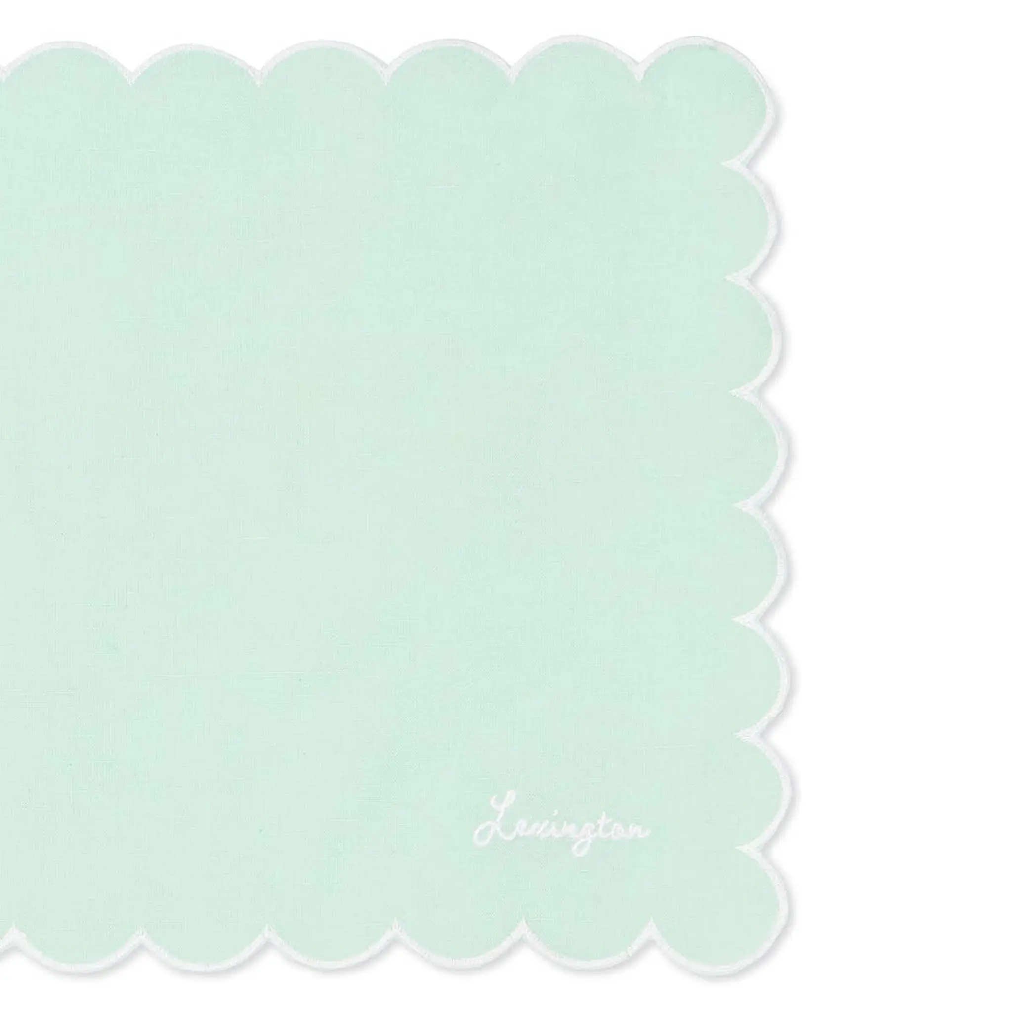 Lexington Bordstablett vaxad linne/bomull 35x45 cm grön