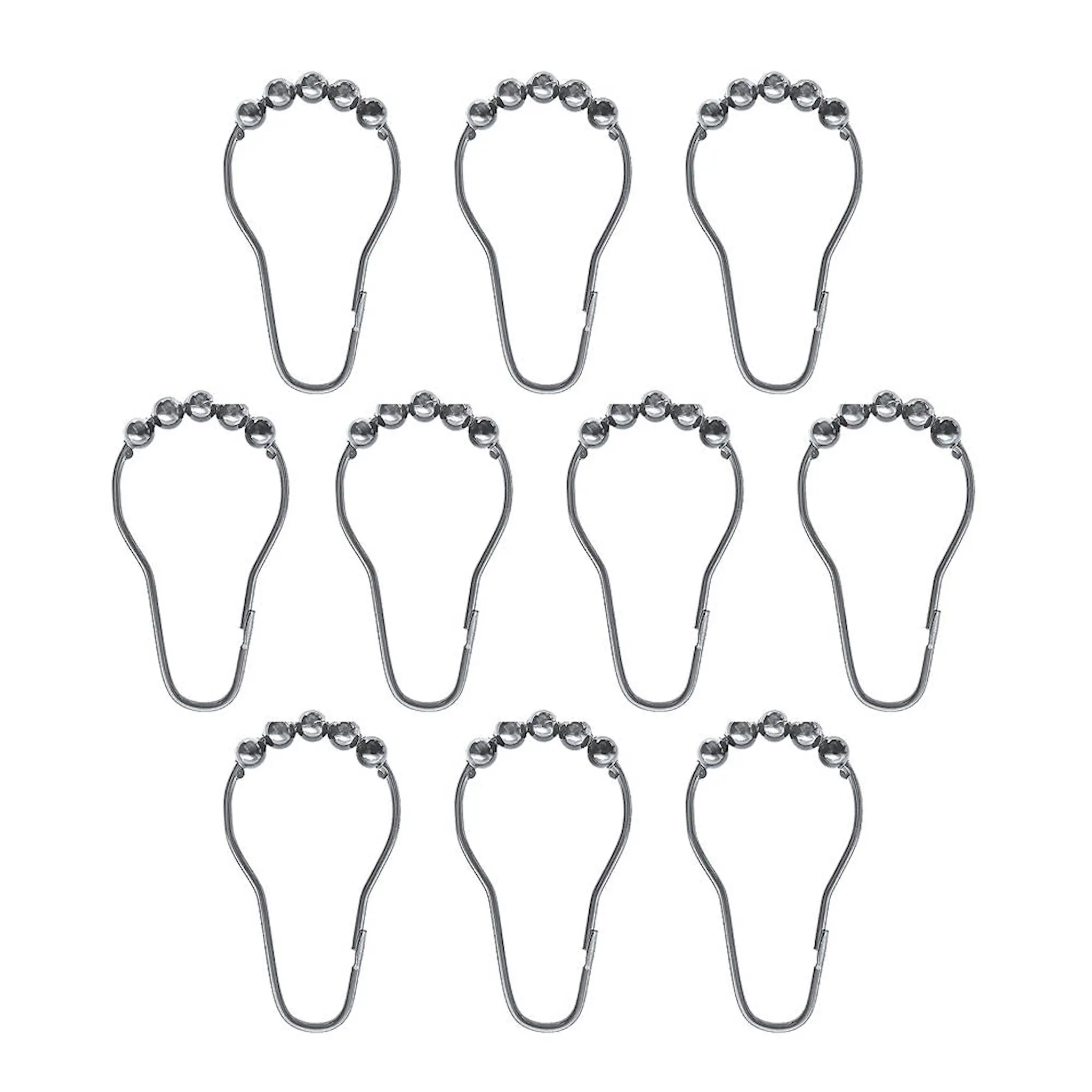 Mette Ditmer Aqua kroker 7,5 cm 10 stk pusset stål