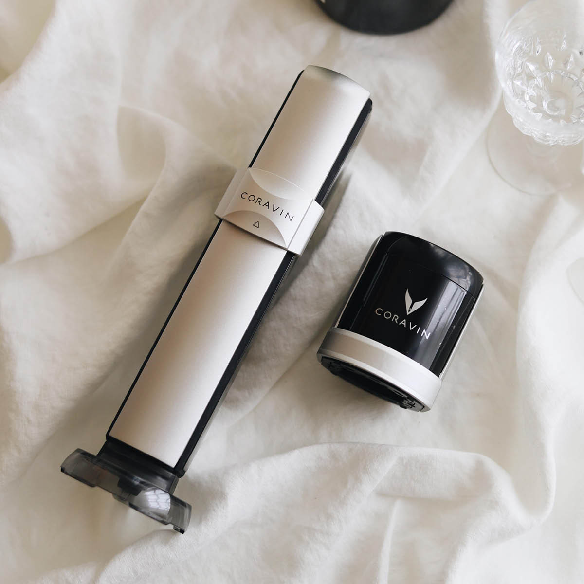 Coravin Sparkling Pullonsulkija 2 kpl Musta