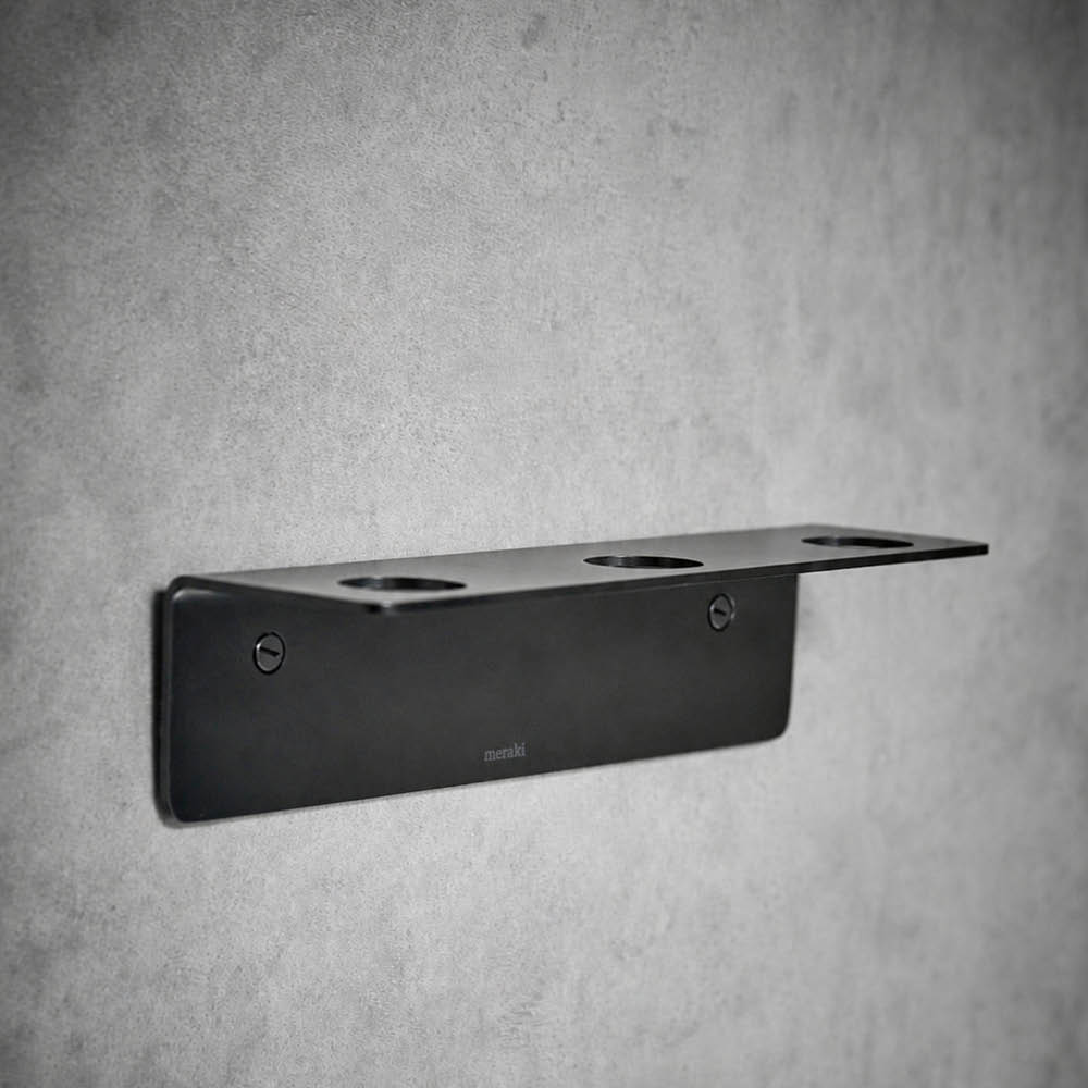 Meraki Såpepumpeholder 3 hull svart