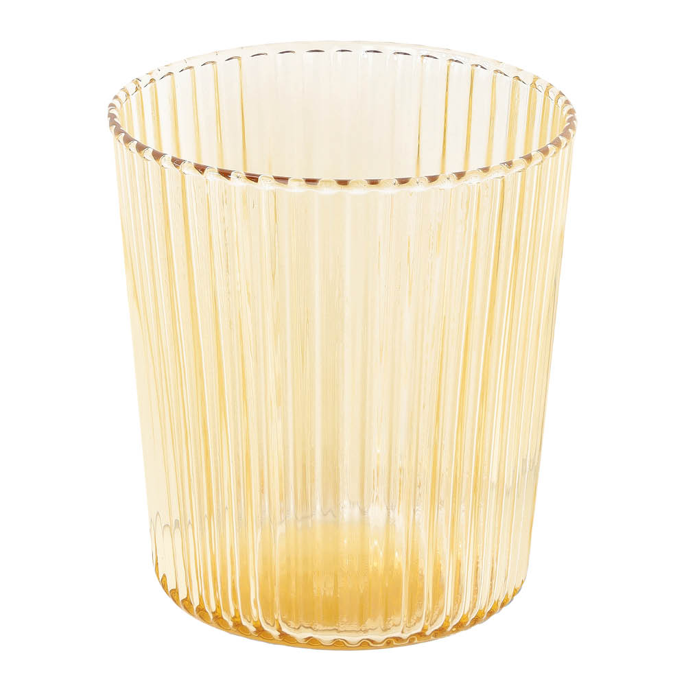 Paveau - Ribbed Elegance Juomalasi Cable 25 cl Keltainen