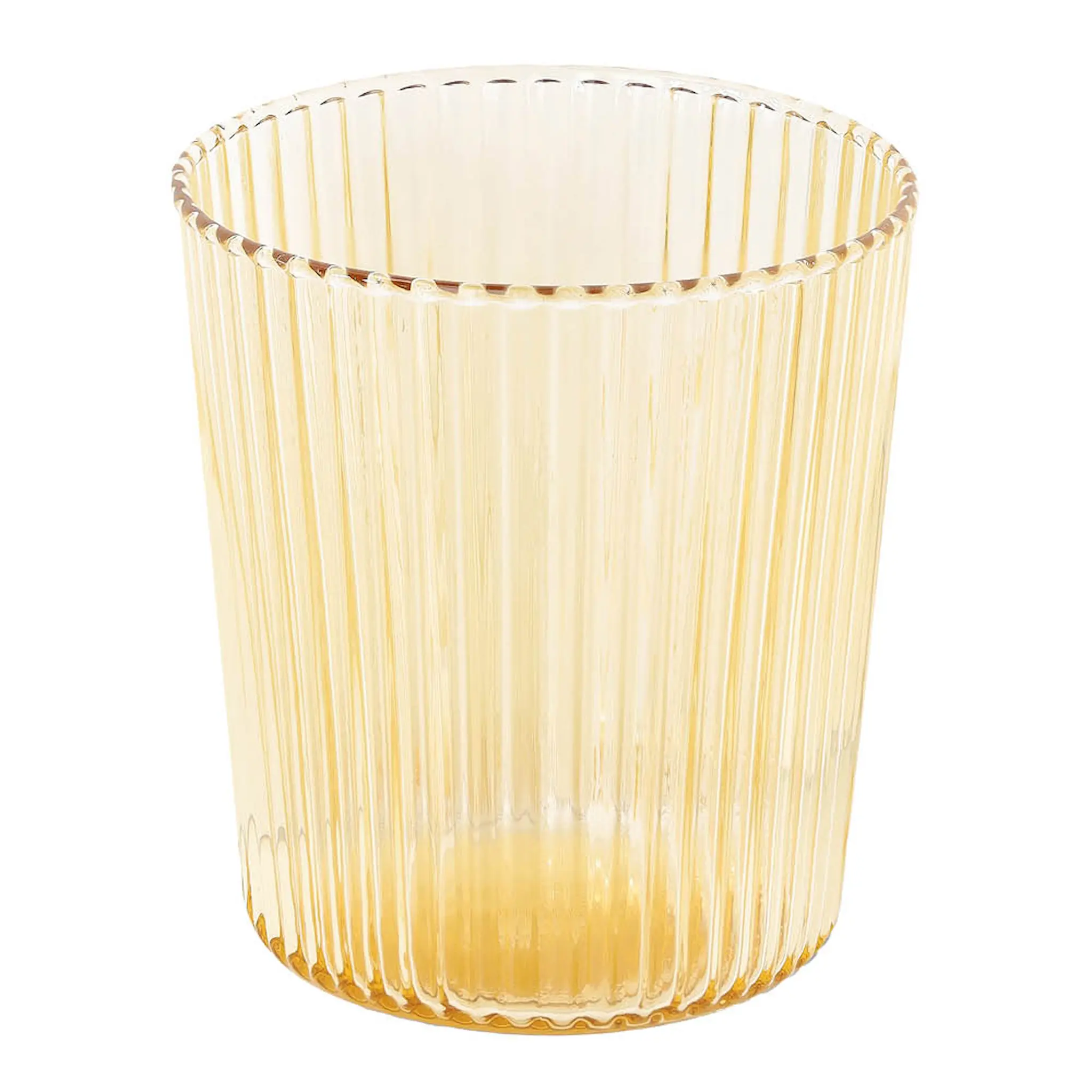 Paveau Ribbed Elegance glas Cable 25 cl gul