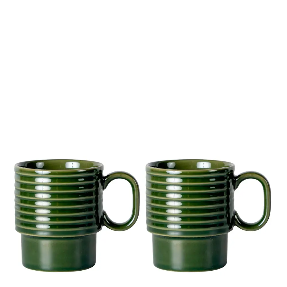 Coffe & More Kahvikuppi 25 cl 2 kpl Vihreä