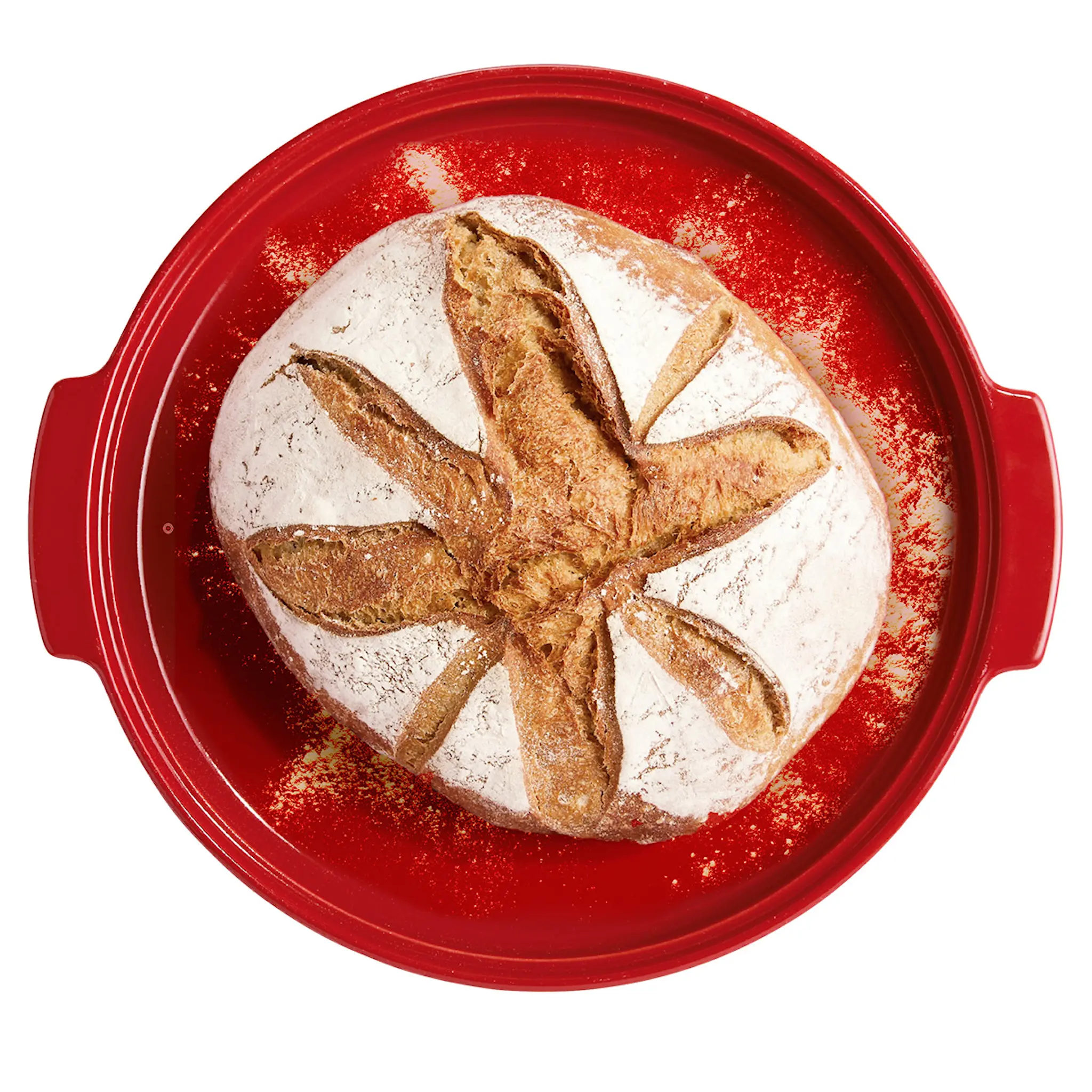 Emile Henry Emile Henry Leipävuoka kannella 5,2 L Punainen