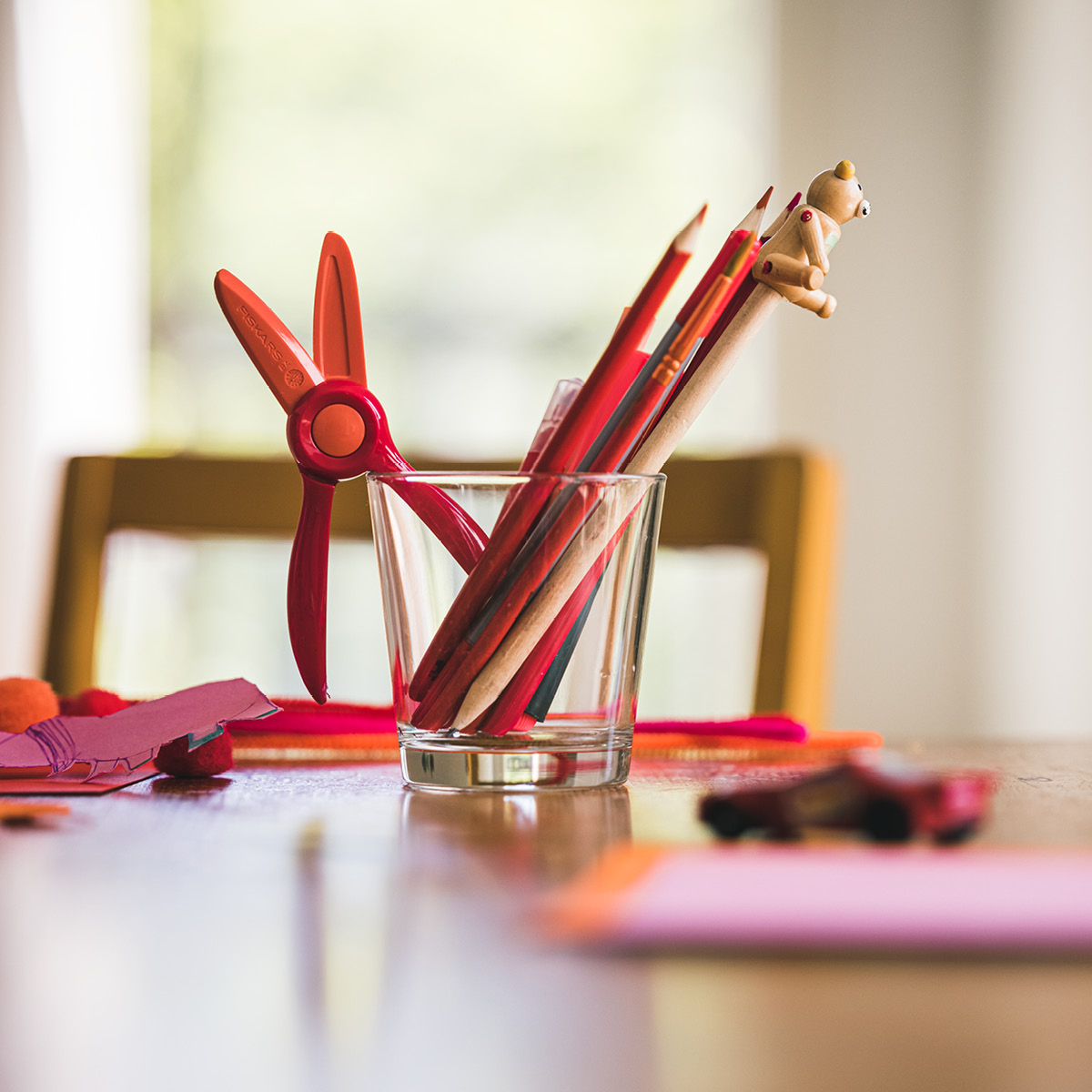 Fiskars Fiskars Kids sax 2+ år röd